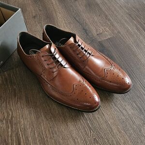 Stacy Adams Brown Leather Wingtip Oxfords